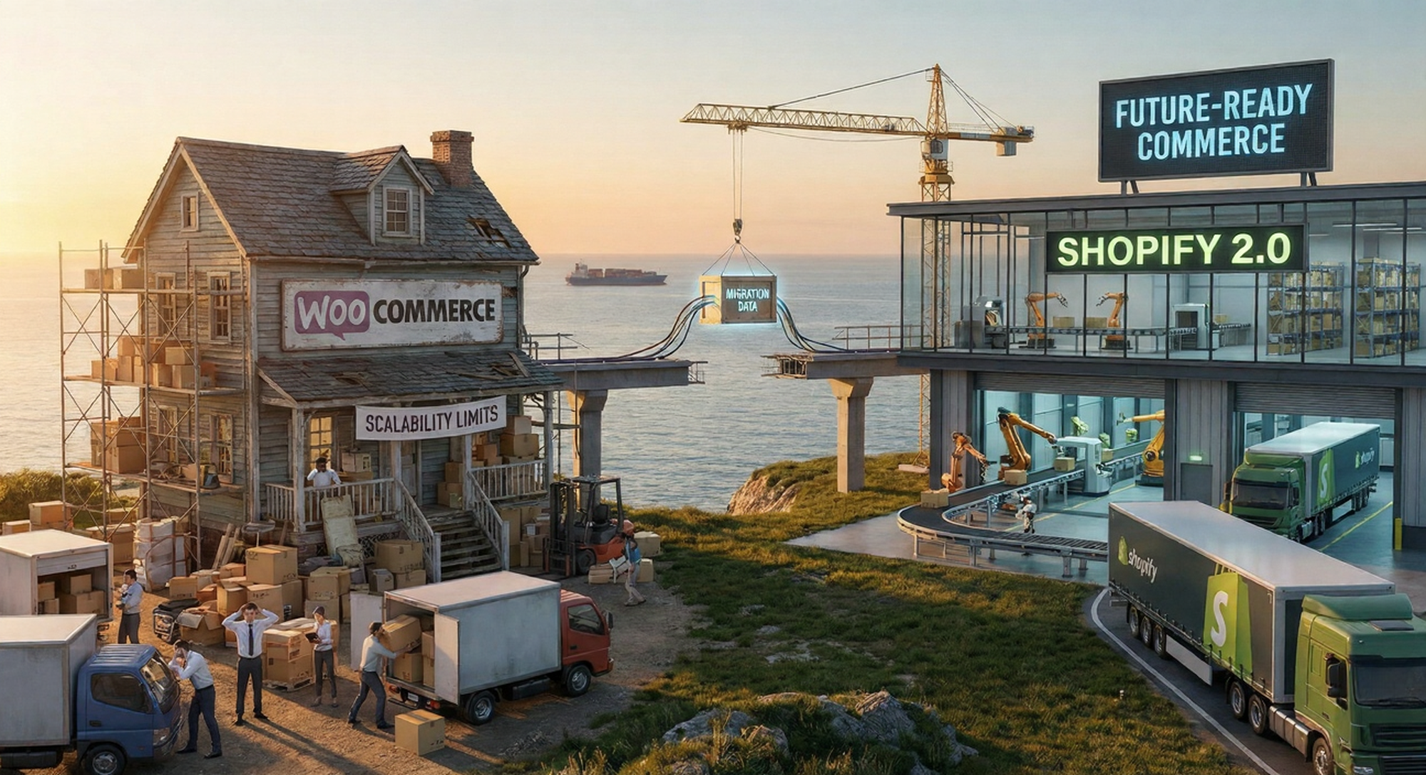WooCommerce vs. Shopify 2.0: Why Shopify Migrations Define Scalability in 2026
